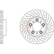 Apec 2 x Perforated/Vented Front Brake Discs DSK2467