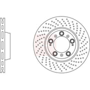 Apec 2 x Perforated/Vented Front Brake Discs DSK2467