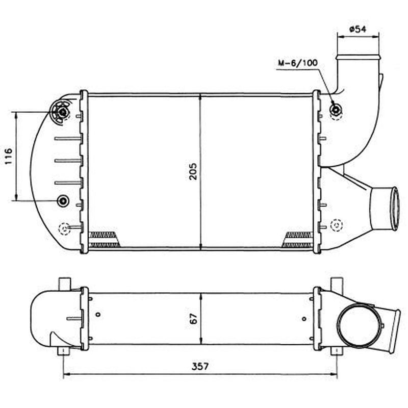 NRF Intercooler (Charge Air Cooler) 30134