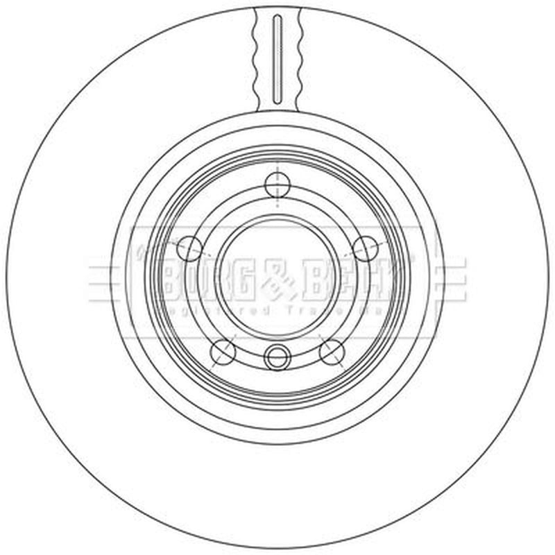 Borg & Beck 2 x Vented Rear Brake Discs BBD7010S