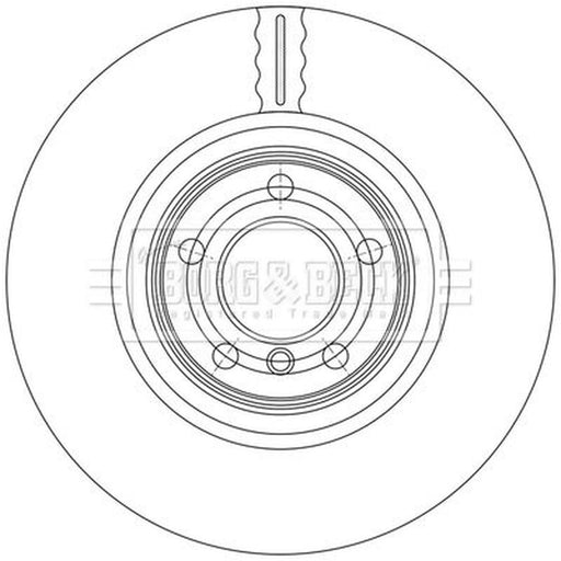 Borg & Beck 2 x Vented Rear Brake Discs BBD7010S