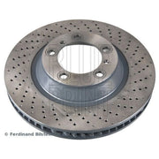 Blue Print 2 x Perforated/Vented Front Brake Discs ADBP430056