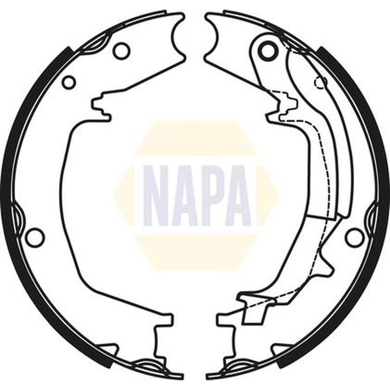 NAPA Parking Brake Shoe Set NBS5052