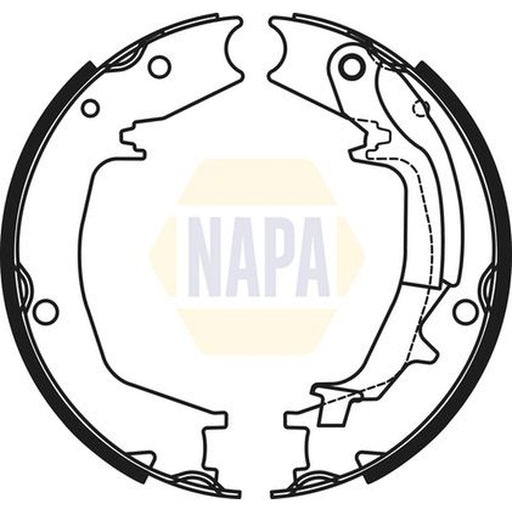 NAPA Parking Brake Shoe Set NBS5052