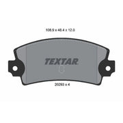 Textar Rear Brake Pad Set 2029301