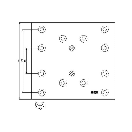 Textar Textar Cv Brake Lining Set 1955502
