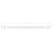Juratek Brake Hydraulic Hose Line Rear JBH1579R