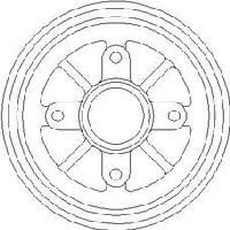Abtex Brake Drum Assembly Rear BDM948