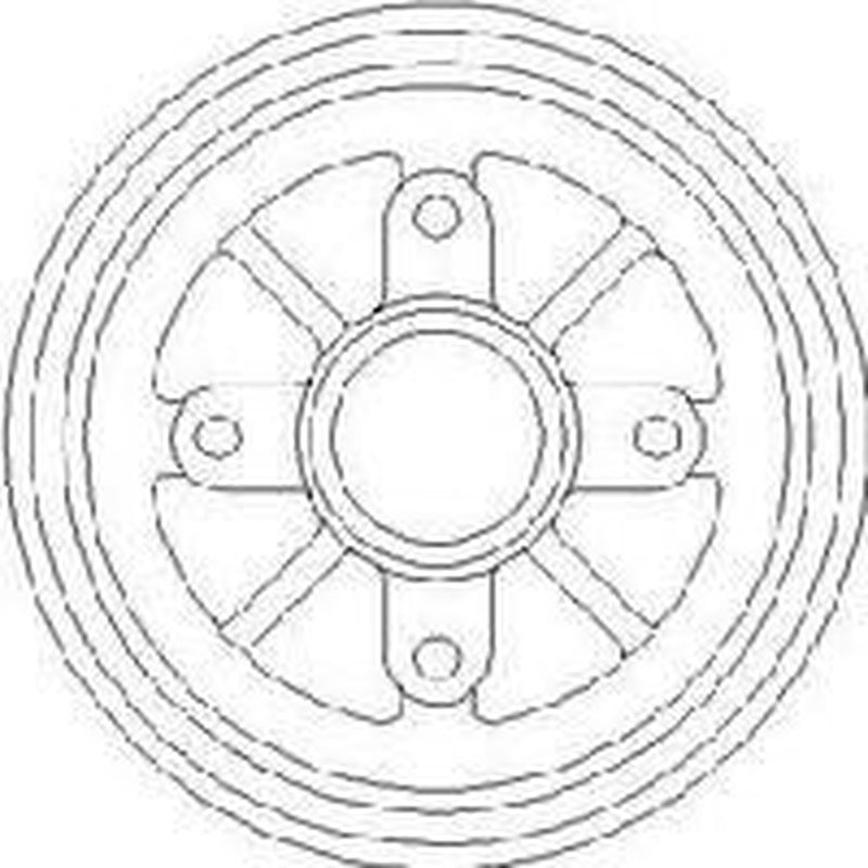 Abtex Brake Drum Assembly Rear BDM948