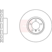 Apec 2 x Vented Front Brake Discs DSK2536