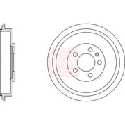 Apec Brake Drum Assembly Rear DRM9169