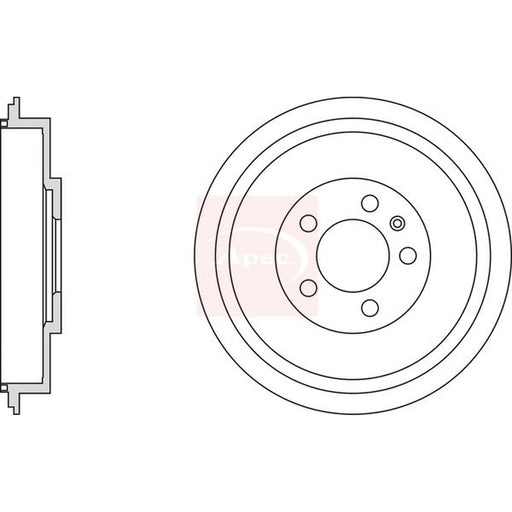 Apec Brake Drum Assembly Rear DRM9169