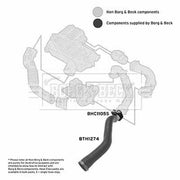 Borg & Beck Intercooler Turbo Charge Air Hose BTH1274