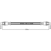 Abtex Brake Hydraulic Hose Line Rear ABH1097