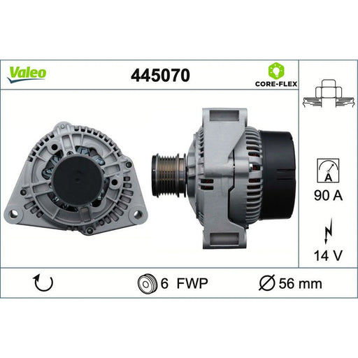 Valeo Car Alternator 12V 445070
