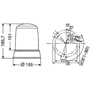 Hella Strobe-Type Beacon High 2RL 008 181-111