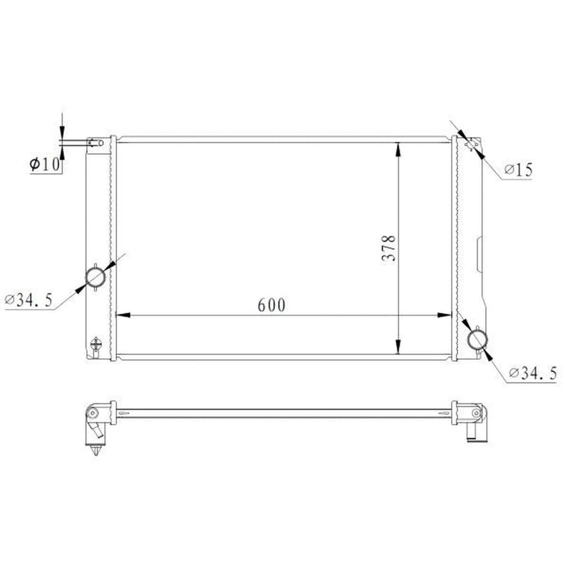 NRF Engine Radiator 550008