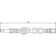 NAPA Brake Hydraulic Hose Line Front NBH1212