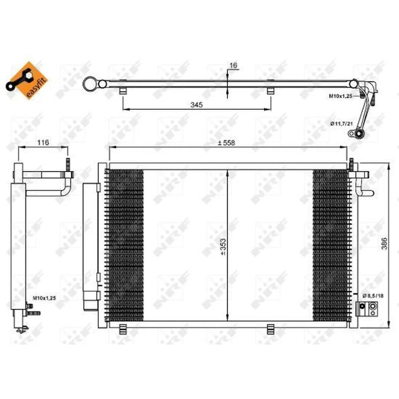 NRF Air Conditioning Condenser 35903