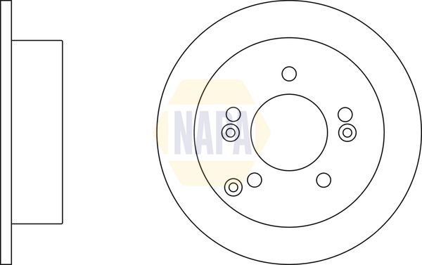NAPA Front Vented & Rear Vented Brake Discs & Pads fits HYUNDAI