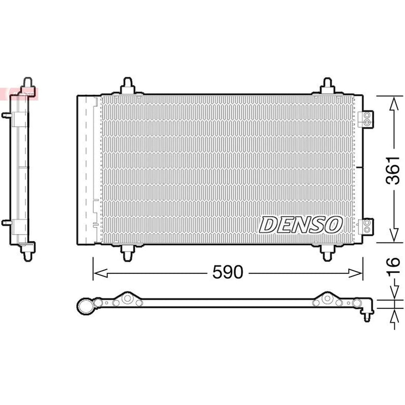 Denso Air Conditioning Condenser DCN21018