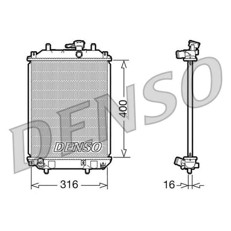 Denso Engine Radiator DRM35001