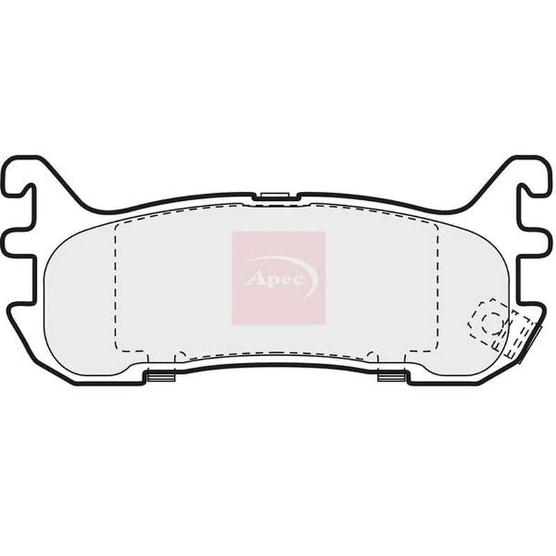 Apec Rear Brake Pad Set PAD887