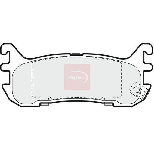 Apec Rear Brake Pad Set PAD887