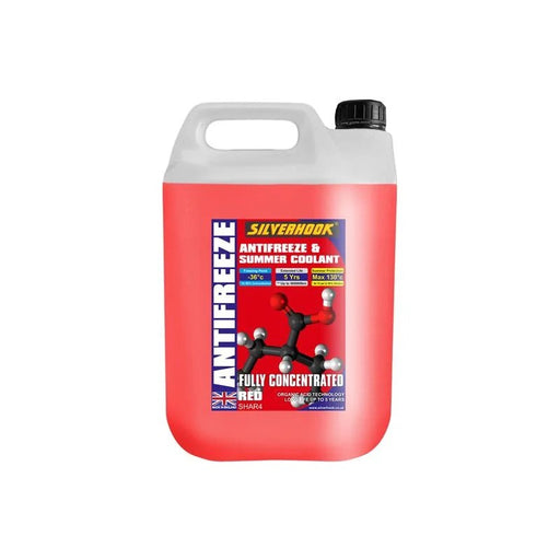 Silverhook Fully Concentrated Antifreeze O.A.T. Red 4.5 litre - SHAR4