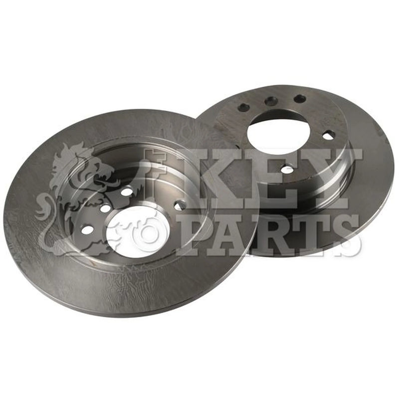 Key Parts 2 x Solid Rear Brake Discs KBD4465