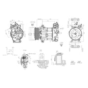 Hella Air Conditioning Compressor 8FK 366 200-921
