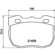 Mintex Front Brake Pad Set MLB115