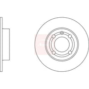 Apec 2 x Solid Rear Brake Discs DSK2165