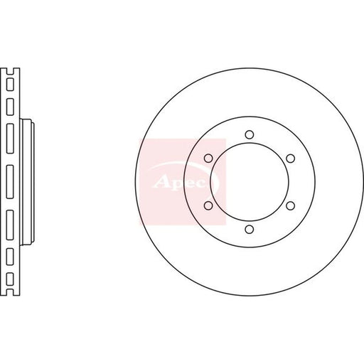 Apec 2 x Vented Front Brake Discs DSK2469