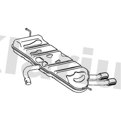 Klarius Box With Tail Pipe Rear SK111B