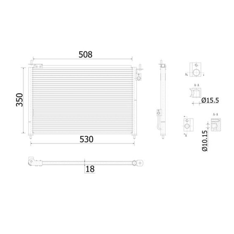 Mahle Air Conditioning Condenser AC 910 000S