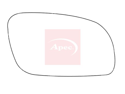 Apec Exterior Wing Mirror Glass Right