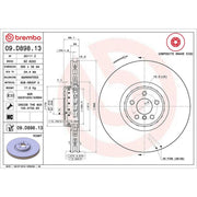 Brembo 2 x Aluminium Front Brake Disc Hub Brake Discs 09.D897.13