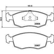 Mintex Front Brake Pad Set MDB1290