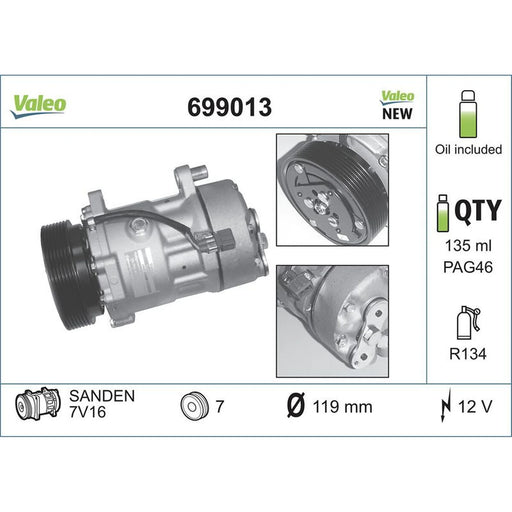 Valeo Air Conditioning Compressor 699013