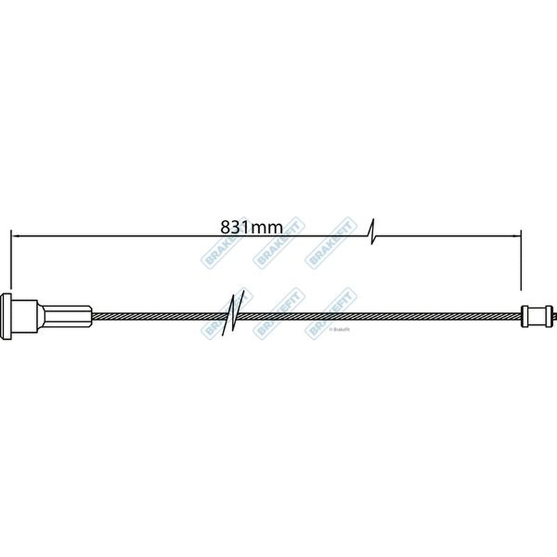 Apec Handbrake Cable Right Rear BBC3464