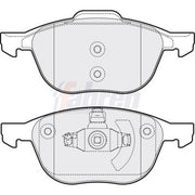 Fahren Front Brake Pad Set FBP3082
