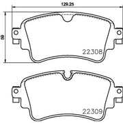 DON Rear Brake Pad Set PCP1890