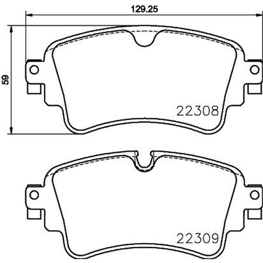 DON Rear Brake Pad Set PCP1890