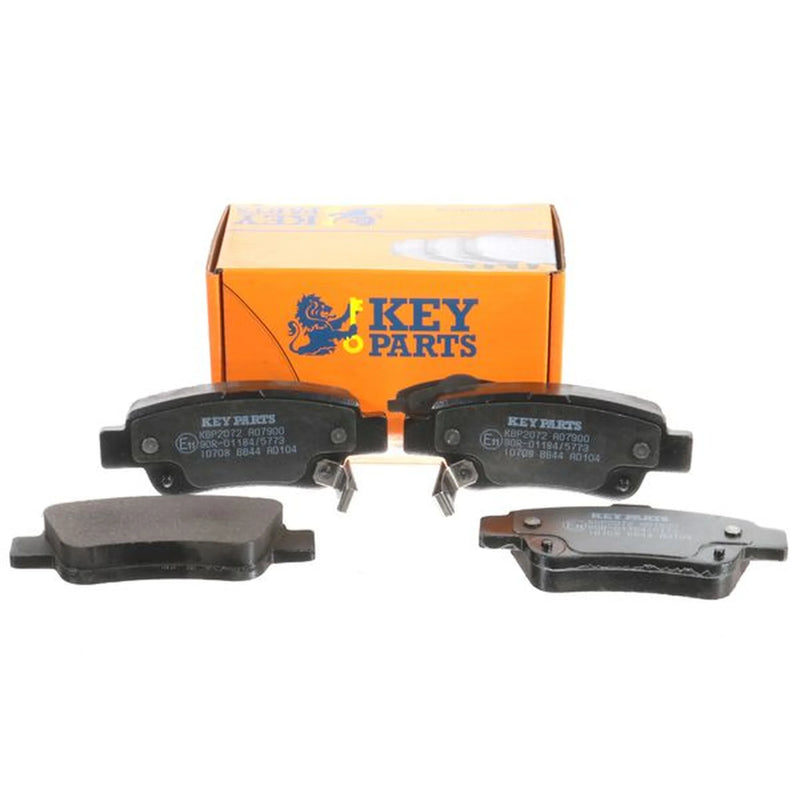 Key Parts 4 x Rear Brake Pad Set KBP2072
