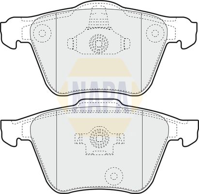 NAPA Front Brake Vented Discs & Pads fits VOLVO