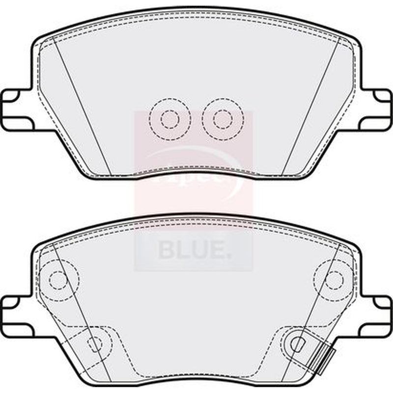 Apec Front Brake Pad Set PD3787