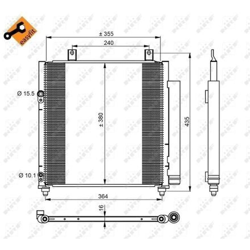 NRF Air Conditioning Condenser 350221