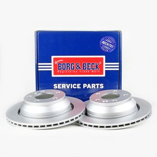 Borg & Beck 2 x Vented Rear Brake Discs BBD4388