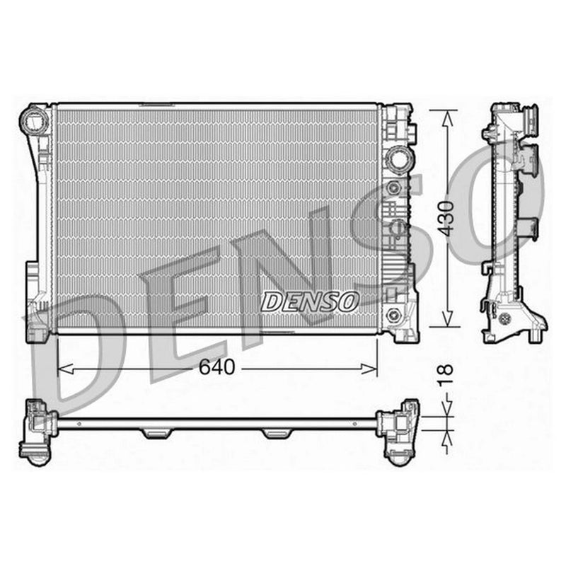 Denso Engine Radiator DRM17005